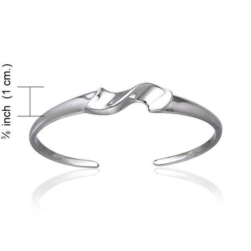 Silver Elegance Cuff Bracelet TBA075 - Jewelry